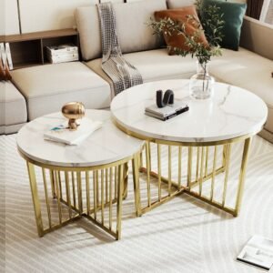 CREDENCE NESTING CERAMIC COFFEE TABLE