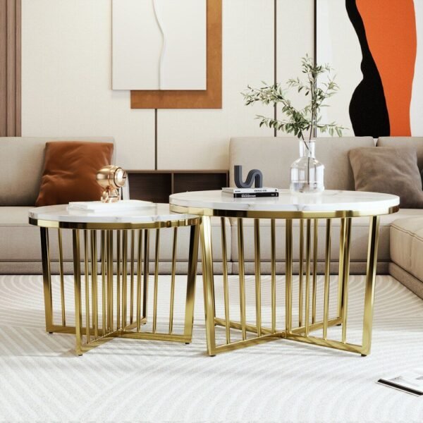 CREDENCE NESTING CERAMIC COFFEE TABLE - Image 3