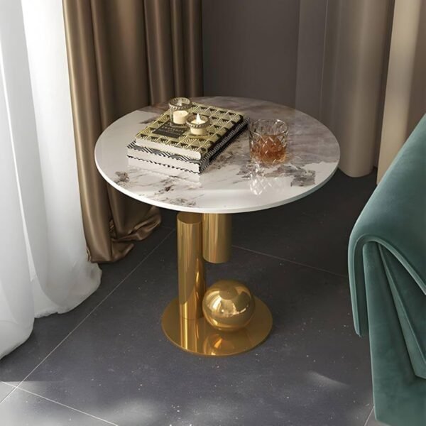 Modern luxury round side table - Image 2